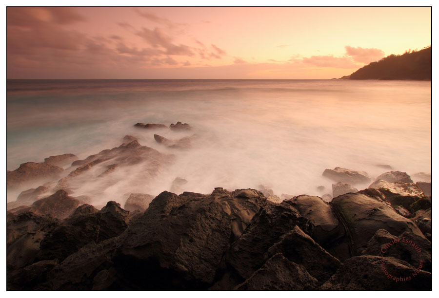 pause longue sur la mer à Manapany Réunion